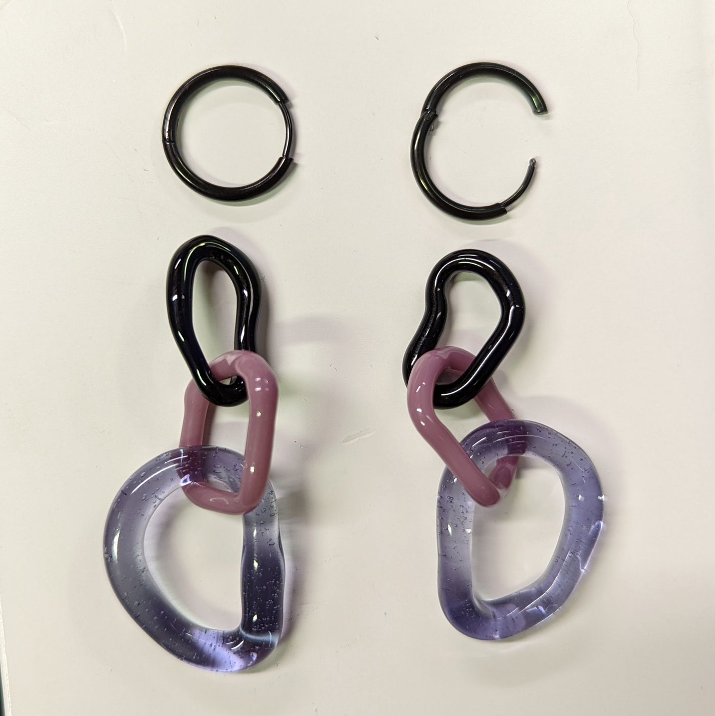 Loaves Borosilicate Glass Earrings