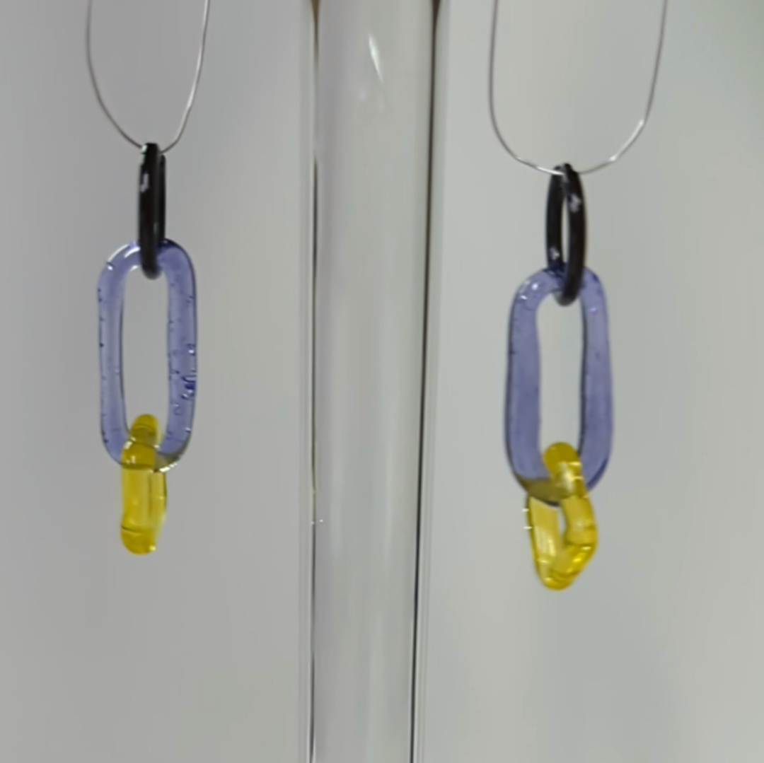 Bright Borosilicate Glass Earrings